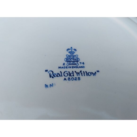 Booths "Real Old Willow" Blue & White Decorative 9 7/8' Plate England - Picture 3 of 3